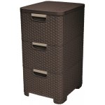 Curver Rattan Style 3 zásuvky 3 x 14 l hnědá 06604-210 – Hledejceny.cz