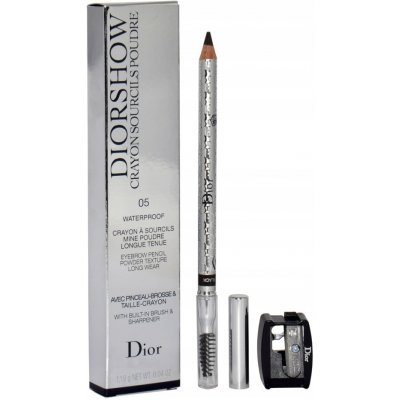 Dior Diorshow Crayon Sourcils Poudre voděodolná tužka na obočí 05 Black 1,19 g – Zboží Dáma