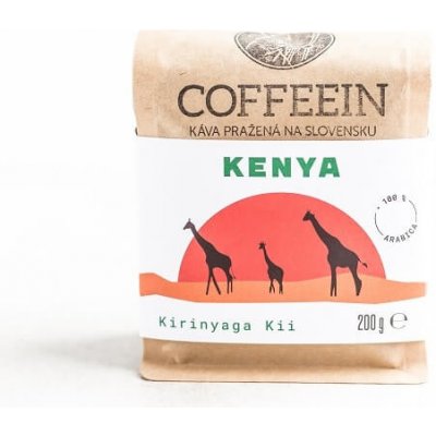 Coffeein Kenya Kirinyaga Kii zrnková 0,2 kg – Hledejceny.cz