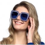 Boland Černé dámské brýle retro s kamínky – Zboží Dáma