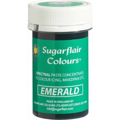 Sugarflair Gelová barva emerald 25 g – Zboží Mobilmania