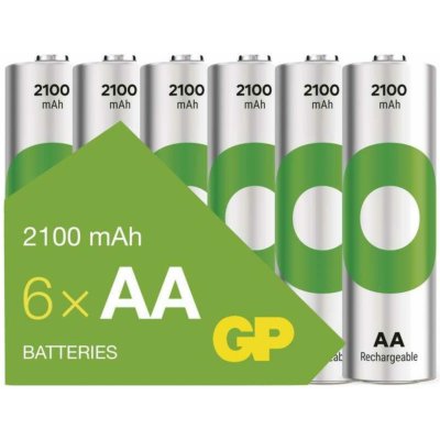 GP ReCyko AA 2100 mAh 6ks 1032226212 – Zboží Živě