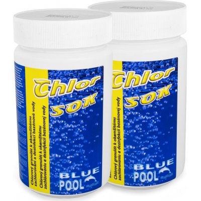 BluePool chlor šok granulát 2 x 1 kg – Zboží Mobilmania