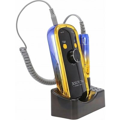 Verk 24498 Přenosná bruska na nehty s nástavci fialovo-zlatá – Zboží Mobilmania