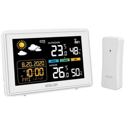 Meteorologická stanice BALDRTHERM B0359WST2H2PR s venkovním čidlem – Sleviste.cz