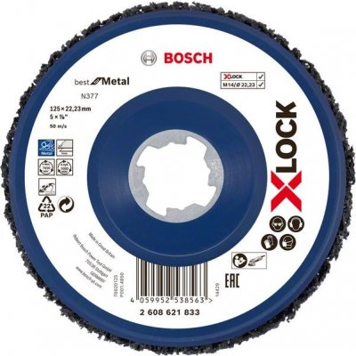 Kotouč leštící Bosch 125mm X-LOCK Cleaning Disc N377 Metal 2608621833 – Zbozi.Blesk.cz
