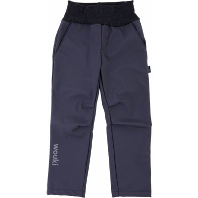 Wouki Jarní softshellové kalhoty Dun antracit – Sleviste.cz