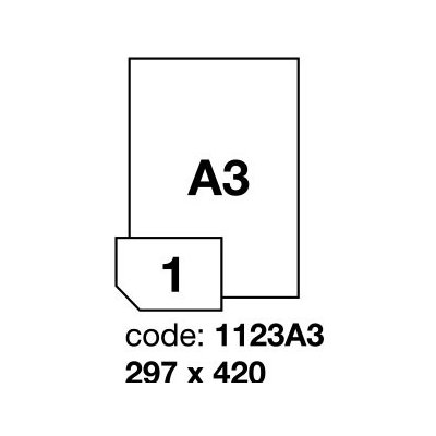 Rayfilm R04001123A31 čiré PET laser etikety 297x420mm A3 100 listů – Zboží Mobilmania