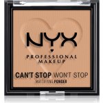 NYX Professional Makeup Can't Stop Won't Stop Mattifying Powder matující pudr 06 Tan 6 g – Zboží Dáma