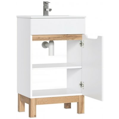COMAD Skříňka pod umyvadlo 50cm 1 dvířka BALI bílá 5907611647493 – Hledejceny.cz