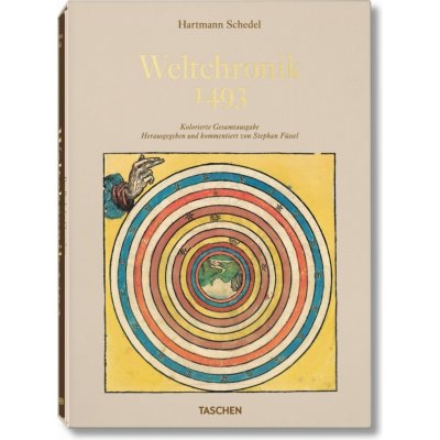 Hartmann Schedel. Weltchronik - 1493. Kolorierte Gesamtausgabe Fssel Stephan Pevná vazba