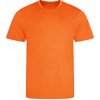 Pánské sportovní tričko Pánské funkční prodyšné tričko oranžová drť