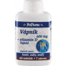 Doplněk stravy MedPharma Vápník 600 mg + Vitamín D3 67 tablet