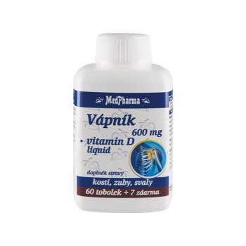 MedPharma Vápník 600 mg + Vitamín D3 67 tablet