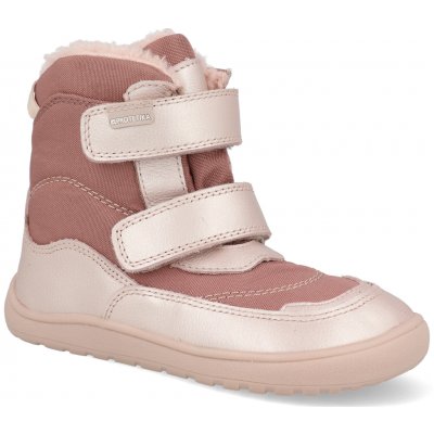 Dívčí zimní barefoot boty PRO-tex nut pink – Sleviste.cz