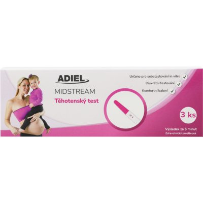 Adiel Midstream těhotenský test 3 ks – Zboží Dáma
