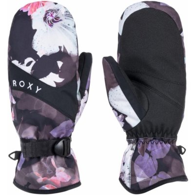 Roxy dámské zimní rukavice Jetty mitt true Black Blurry Flower černá
