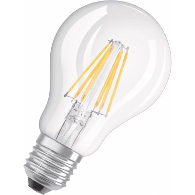 Osram LED žárovka Base Classic A60, E27, 6,5 W, 806 lm, 2700 K, čirá, 2 ks – Zboží Mobilmania