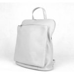 Šedý malý/střední kožený batoh/crossbody kabelka no. 210 – Sleviste.cz