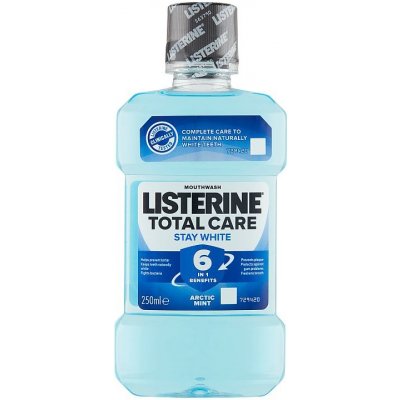 Listerine Stay White ústní voda s bělicím účinkem příchuť Artic Mint (Antibacterial Mouthwash) 250 ml – Zbozi.Blesk.cz