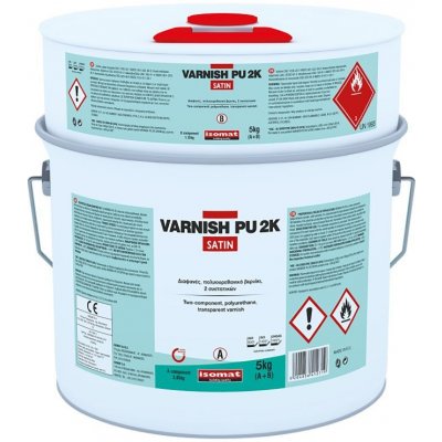 ISOMAT VARNISH-PU 2K Dvousložkový polyuretanový ochranný lak, satén/mat, transparentní, 5 kg – Zbozi.Blesk.cz