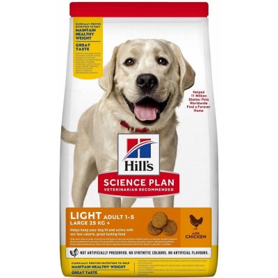 Hill’s Adult Light Large Breed 18 kg – Hledejceny.cz