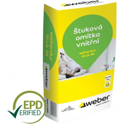 Weberdur štuk IN - vnitřní štuk - 25 kg balení 25 kg 1 ks – Hledejceny.cz