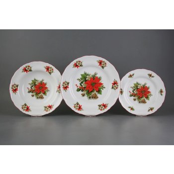 Bohemia Porcelán 1987 Ofélie Vánoční hvězda 36 ks FCL