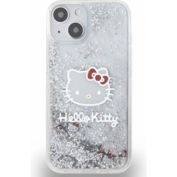 Hello Kitty Liquid Glitter Electroplating Head Logo iPhone 13 čiré