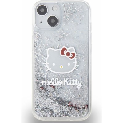 Hello Kitty Liquid Glitter Electroplating Head Logo iPhone 13 čiré