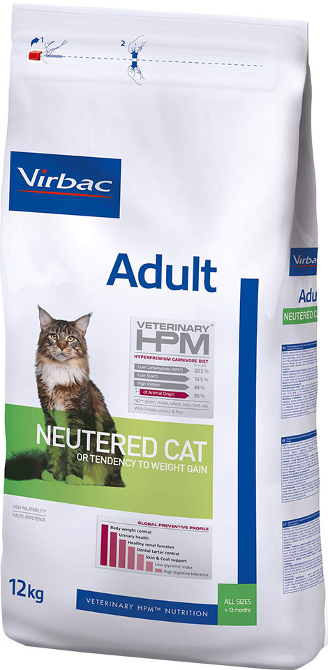 Virbac Veterinary HPM Adult Neutered pro kočky 2 x 12 kg