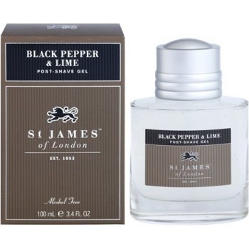 St James of London Black Pepper & Lime gel po holení 100 ml