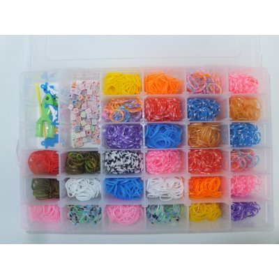LOOM BAND Sada DIY - Střední 2400 Gumiček – Zboží Dáma