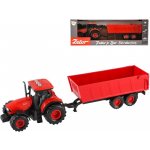 Teddies Traktor Zetor s valníkem plast 36cm na setrvačník na bat. se světlem se zvukem v krabici 39x13x13cm – Zboží Dáma