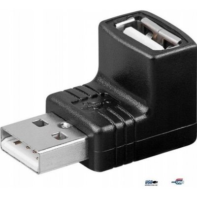 Úhlový adaptér USB 2.0 Manhattan 689208 černý – Sleviste.cz