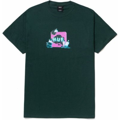 Huf HIGH GLOSS HEADACHE TEE Dark Green – Zboží Mobilmania