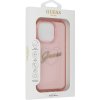 Pouzdro a kryt na mobilní telefon Apple Guess IML Heart GUHCP16LHCHGSPP pro iPhone 16 Pro pink