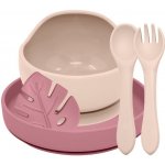 PETITE&MARS Set jídelní silikonový TAKE&MATCH 6m+ Desert Sand Dusty Rose 4 ks – Hledejceny.cz
