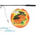 Lampion Halloween koule veselé dýně se svítící hůlkou a čaj... – Zboží Mobilmania
