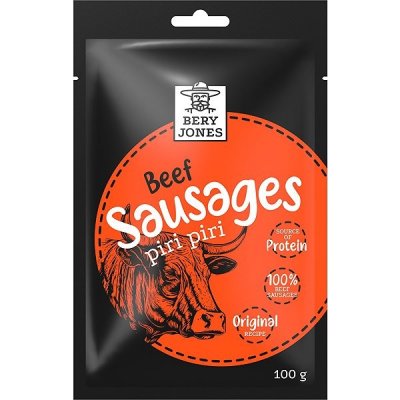 Bery Jones Klobásky hovězí sušené piri piri 100 g – Zboží Mobilmania