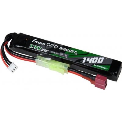 Gens ACE 7,4V 1400mAh 25CMini Tamiya redukce na Dean-T – Zboží Dáma