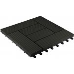 G21 WPC dlaždice PALMYRA, Eben 2,3 x 30 x 30 cm – Zboží Dáma