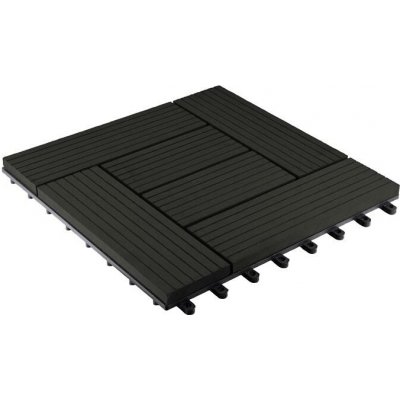 G21 WPC dlaždice PALMYRA, Eben 2,3 x 30 x 30 cm – Zboží Dáma