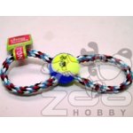 Dog Fantasy Přetahovadlo osmička bavlna + tenisák 25 cm – Zboží Dáma