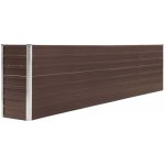 vidaXL Vyvýšený záhon 320 x 40 x 77 cm pozinkovaná ocel hnědý – HobbyKompas.cz
