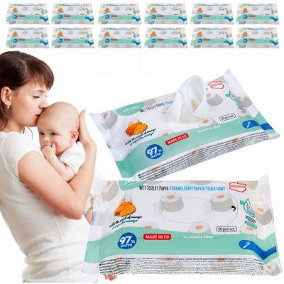 Akuku Vlhčený s vůní manga 50 ks – Zboží Mobilmania