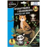 Škrabací obrázky Kidea Zvířátka 6 listů s ilustracemi – Hledejceny.cz