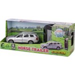Kids Globe Mikro trading Traffic Volvo EX90 kov s přívěsem pro koně 28 cm – Hledejceny.cz