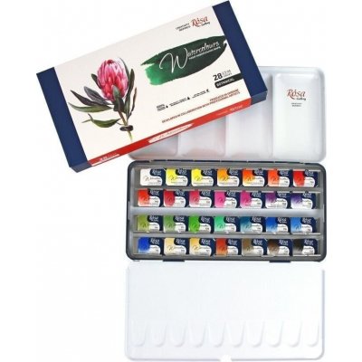Rosa Botanical Sada akvarelových barev 28ks – Sleviste.cz