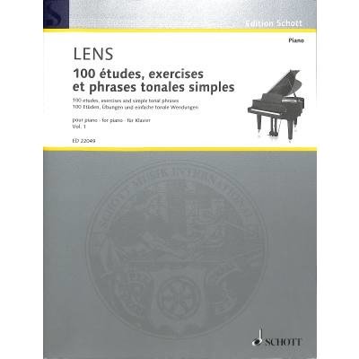 100 études, exercices et phrases tonales simples 100 etud pro klavír autora Nicholas Lens – Zboží Mobilmania